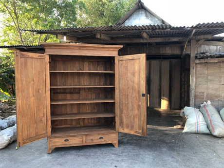 Teak Schrank 140cm