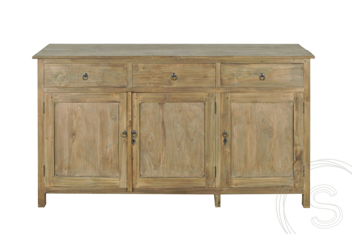 Teak Kommode 160cm Rustikal