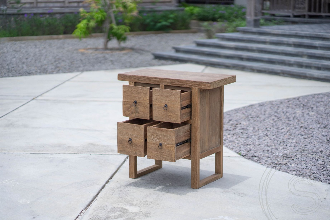 Teak Kommode Algarve 4 Schubladen