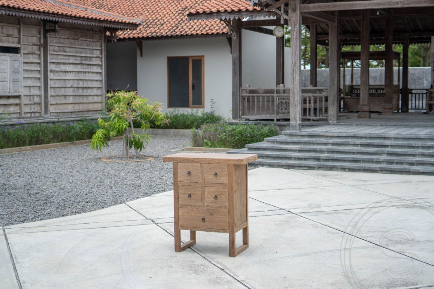 Teak Kommode Algarve 5 Schubladen