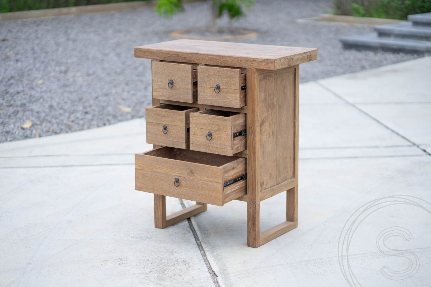 Teak Kommode Algarve 5 Schubladen