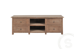 Teak TV-Sideboard 150cm Rustikal