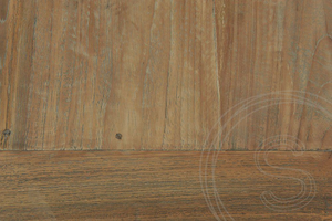 Teak Tisch 300x100cm Rustikal + 10 Stühle