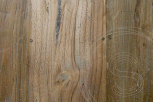 Teak Tisch 300x100cm Rustikal + 10 Stühle