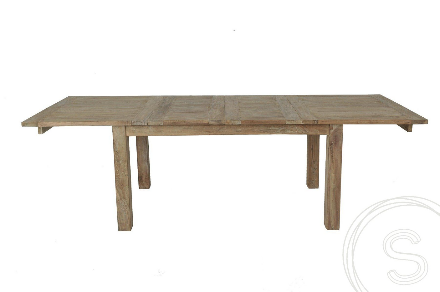 Teak Tisch Ausziehbar 160-210-260x90 + 10 Stühle