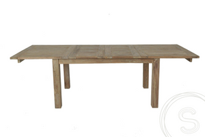 Teak Tisch Ausziehbar 160-210-260x90 + 10 Stühle