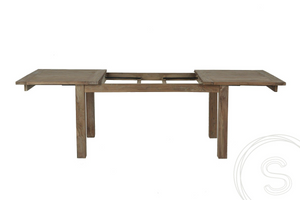 Teak Tisch Ausziehbar 160-210-260x90 + 10 Stühle