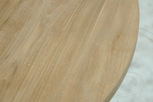 Teak Tisch rund 140cm + 6 Stühle