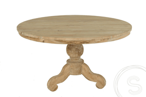 Teak Tisch rund 140cm + 6 Stühle