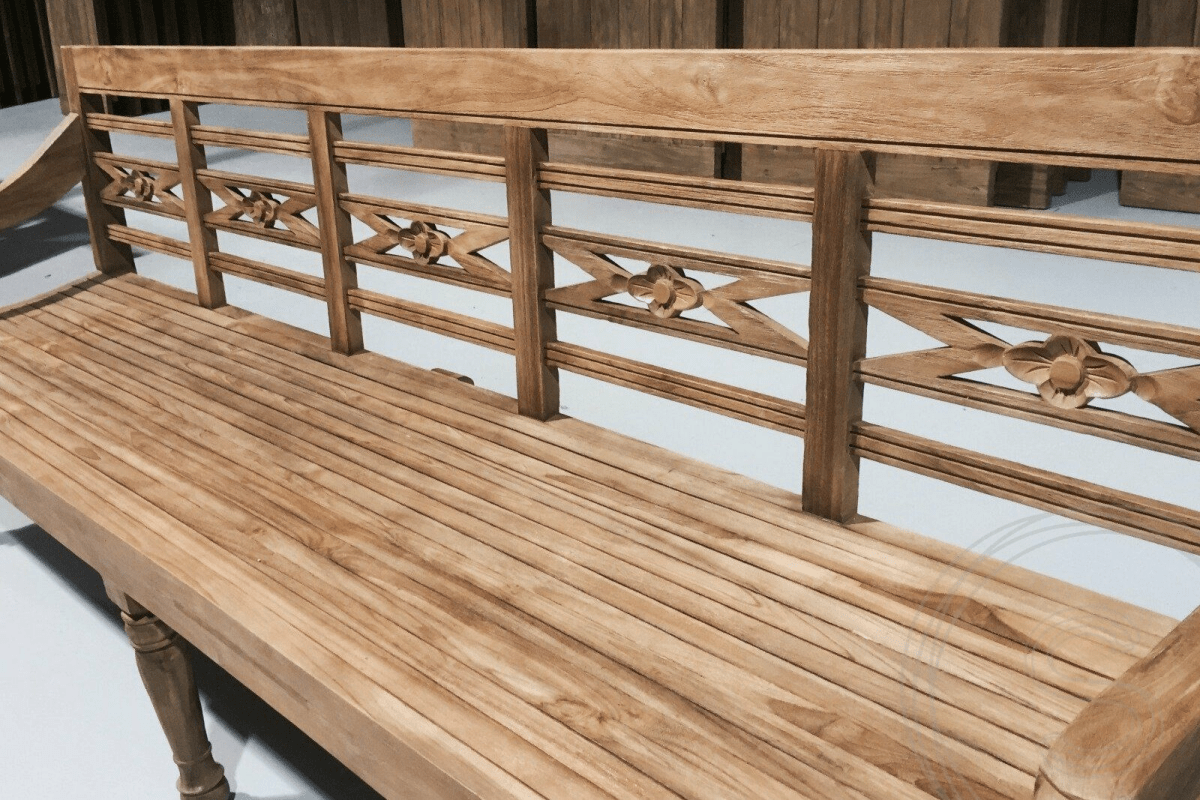 Teak Bahnhofsbank 240cm