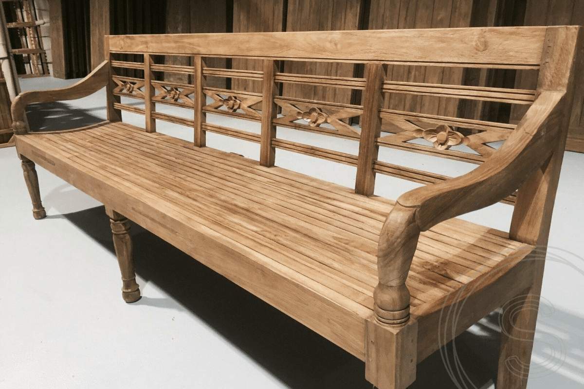 Teak Bahnhofsbank 240cm