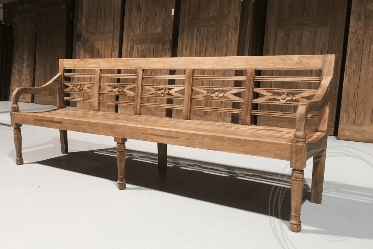 Teak Bahnhofsbank 240cm