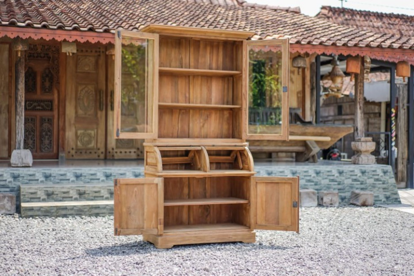 teakholz-vitrinenschrank-110cm