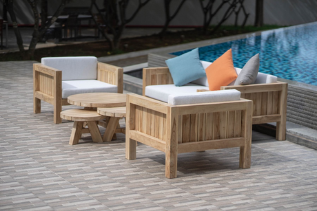 Loungeset Algarve Sessels Bank Couchtische