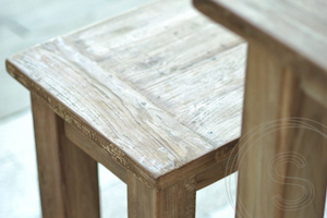 Teakholz Bank 240cm Rustikal