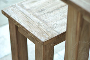 Teakholz Bank 160cm Rustikal