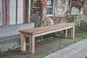 Teakholz Bank 160cm Rustikal