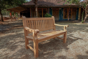 Teak Gartenbank 130cm Mammut