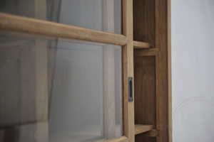 Teak Vitrinenschrank 200cm