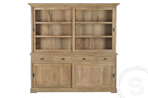 Teak Vitrinenschrank 180cm