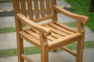 Teak Gartentisch 160 x 90 + 4 Gartenstühle Elephant