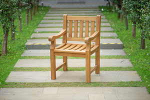 Teak Gartentisch 300 x 100 + 10 Gartenstühle Elephant