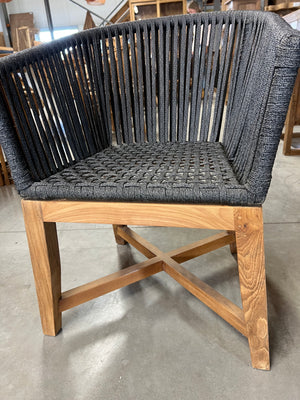 Rope-Stuhl schlankes Bein - 60x56x81cm