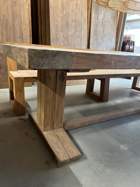 Teak-Klostertisch - 300x100x79cm