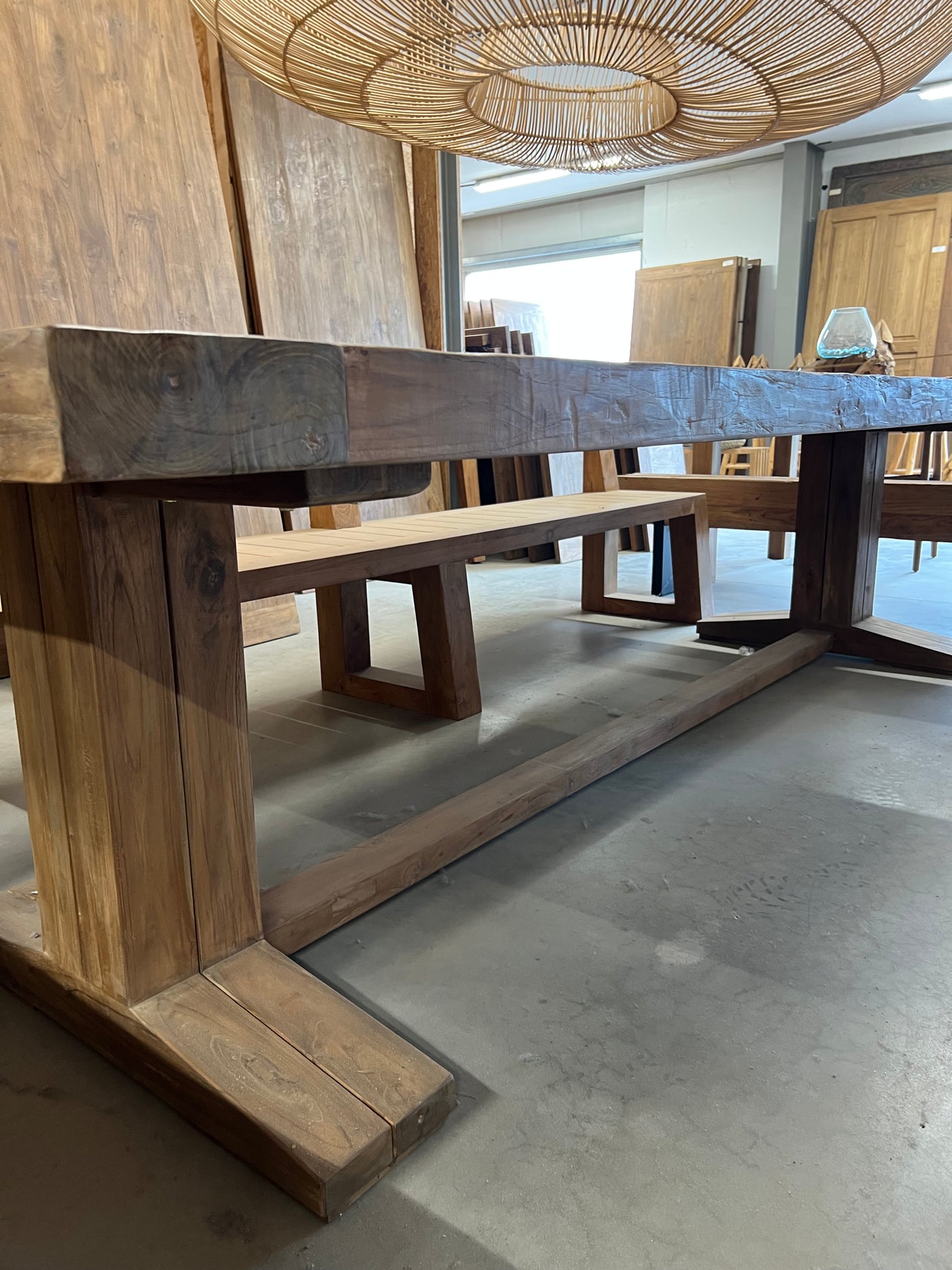 Teak-Klostertisch - 300x100x79cm