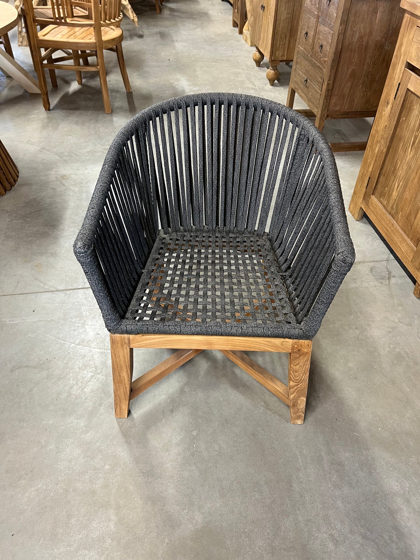 Rope-Stuhl schlankes Bein - 60x56x81cm