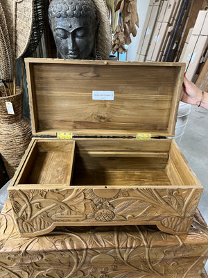 Teak-Blumentruhe S - 60x30x29cm