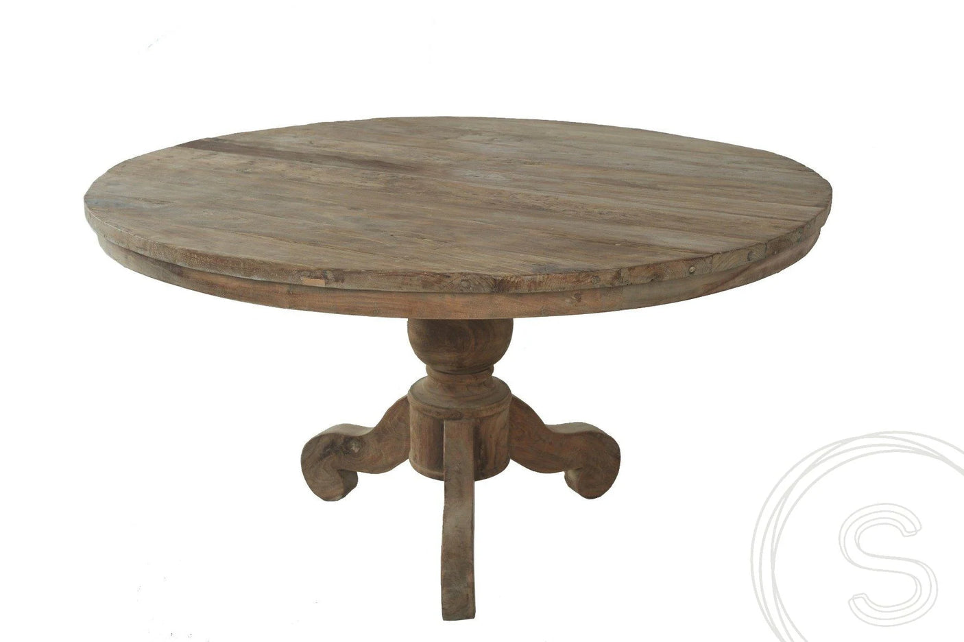 Teak Tisch rund 150cm Rustikal