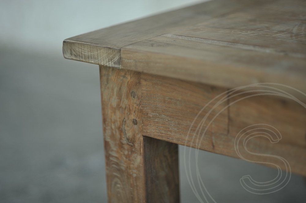 Teak Couchtisch Schubladen 110 x 70 Rustikal