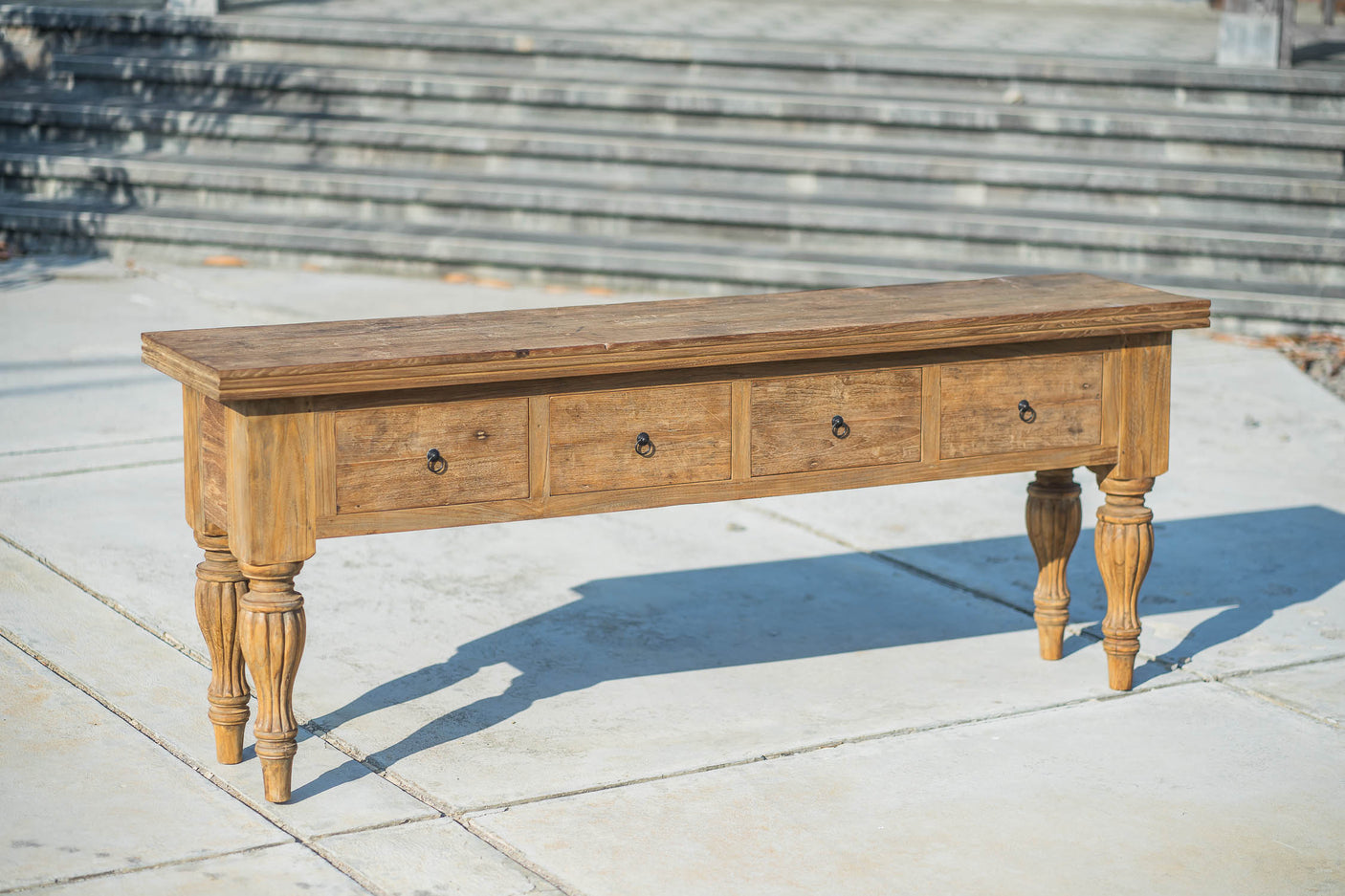 Teak Wandtisch Reclaimed