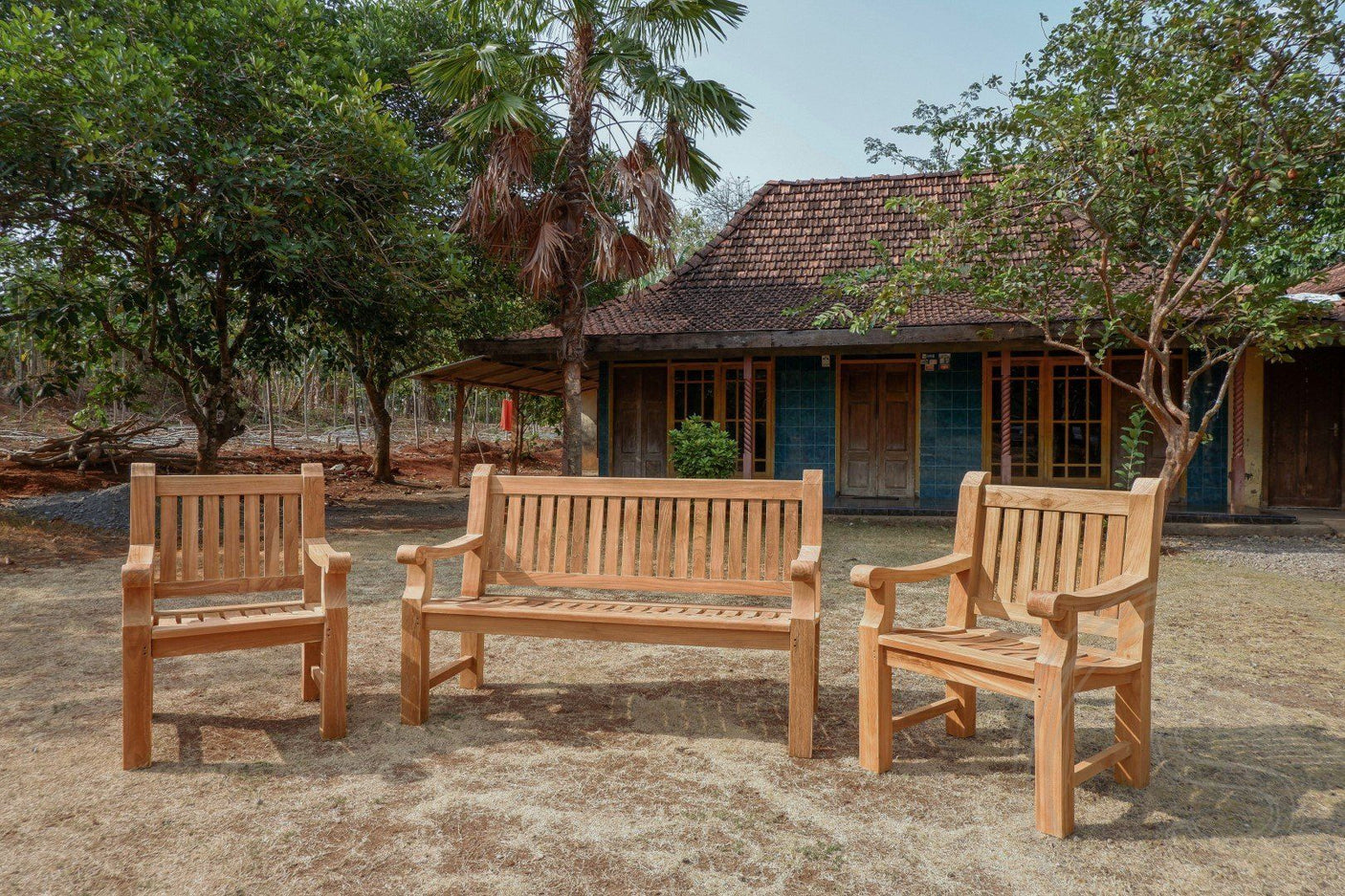 Teak Gartenbank 150cm Mammut