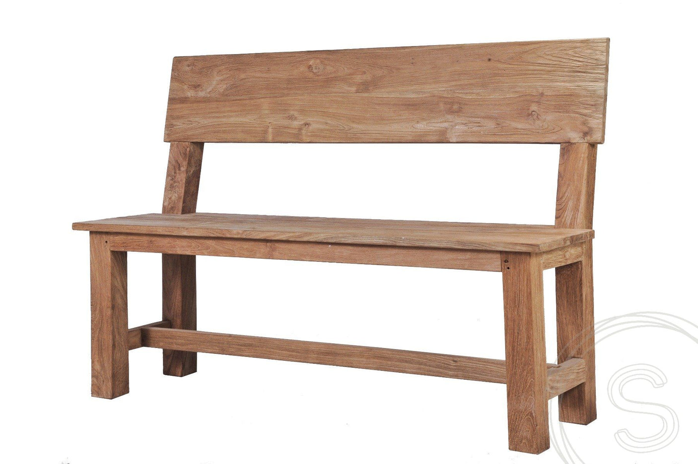 Teakholz Bank 180cm Sandaran