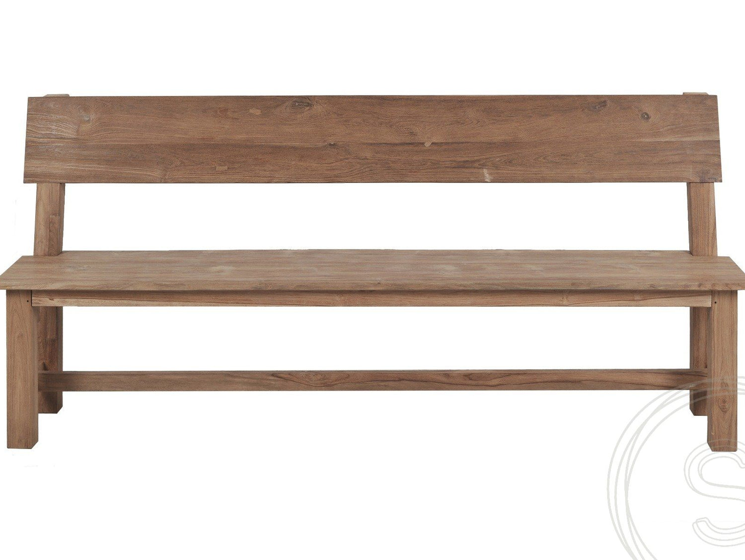 Teakholz Bank 180cm Sandaran