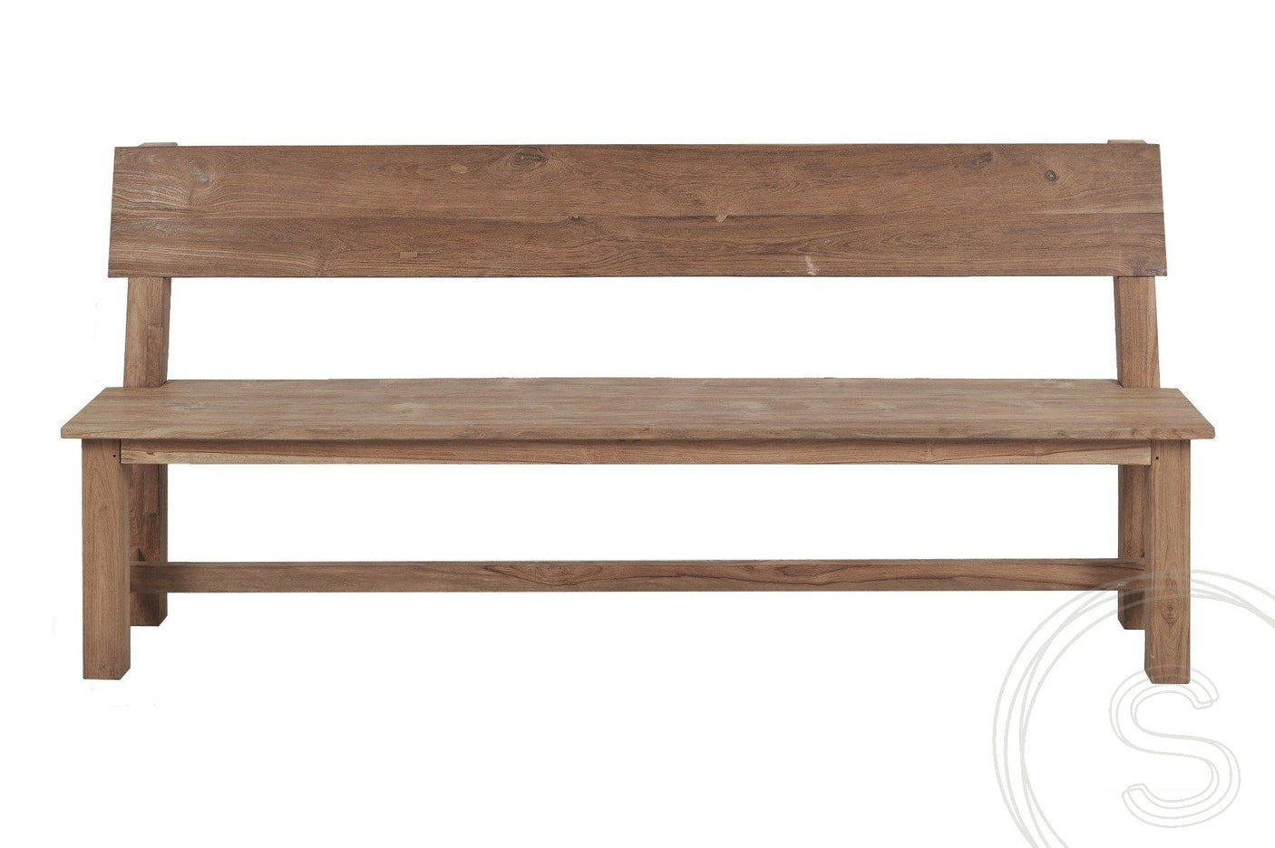 Teakholz Bank 180cm Sandaran