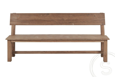 Teakholz Bank 180cm Sandaran