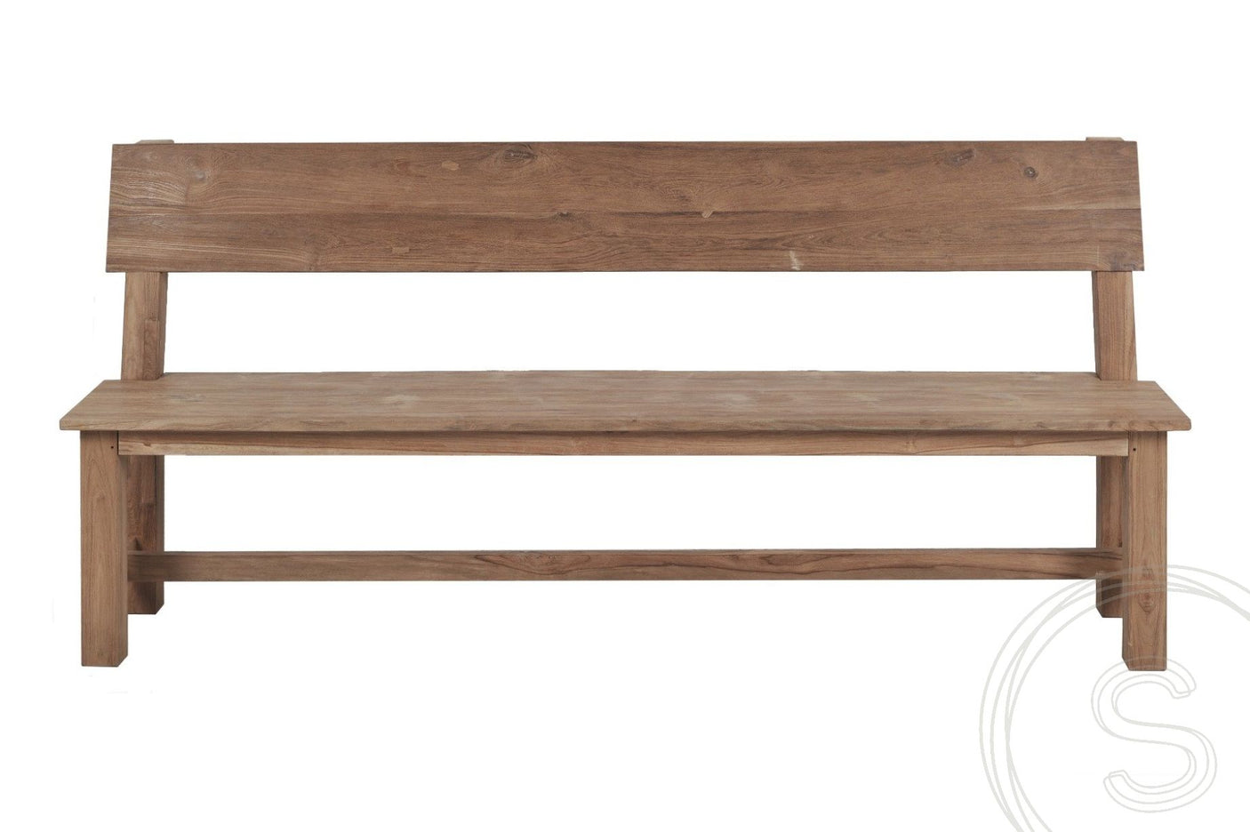 Teakholz Bank 160cm Sandaran