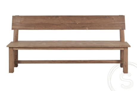 Teakholz Bank 160cm Sandaran