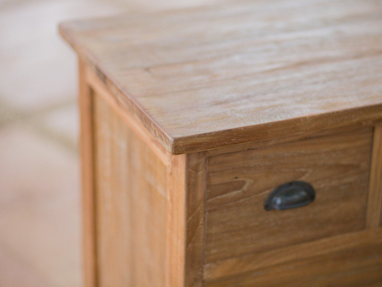 Teak dressoir 19 lades oud hout - Souren Meubels