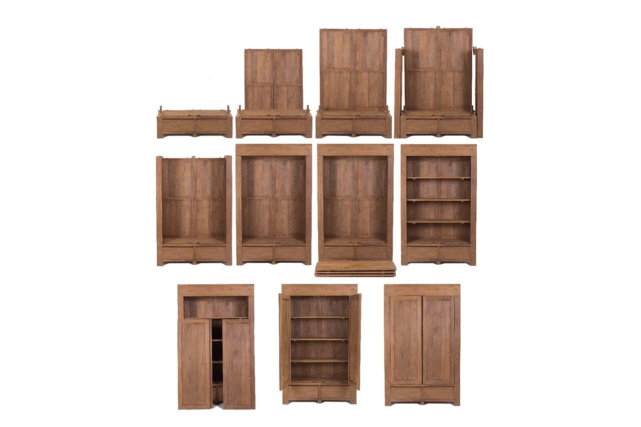 Teak kast 130cm - Souren Meubels