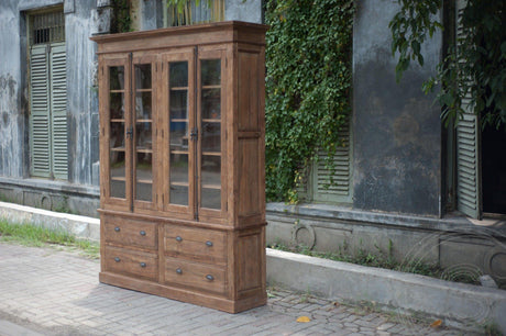 Teak Schrank 4T Rustikal Paris