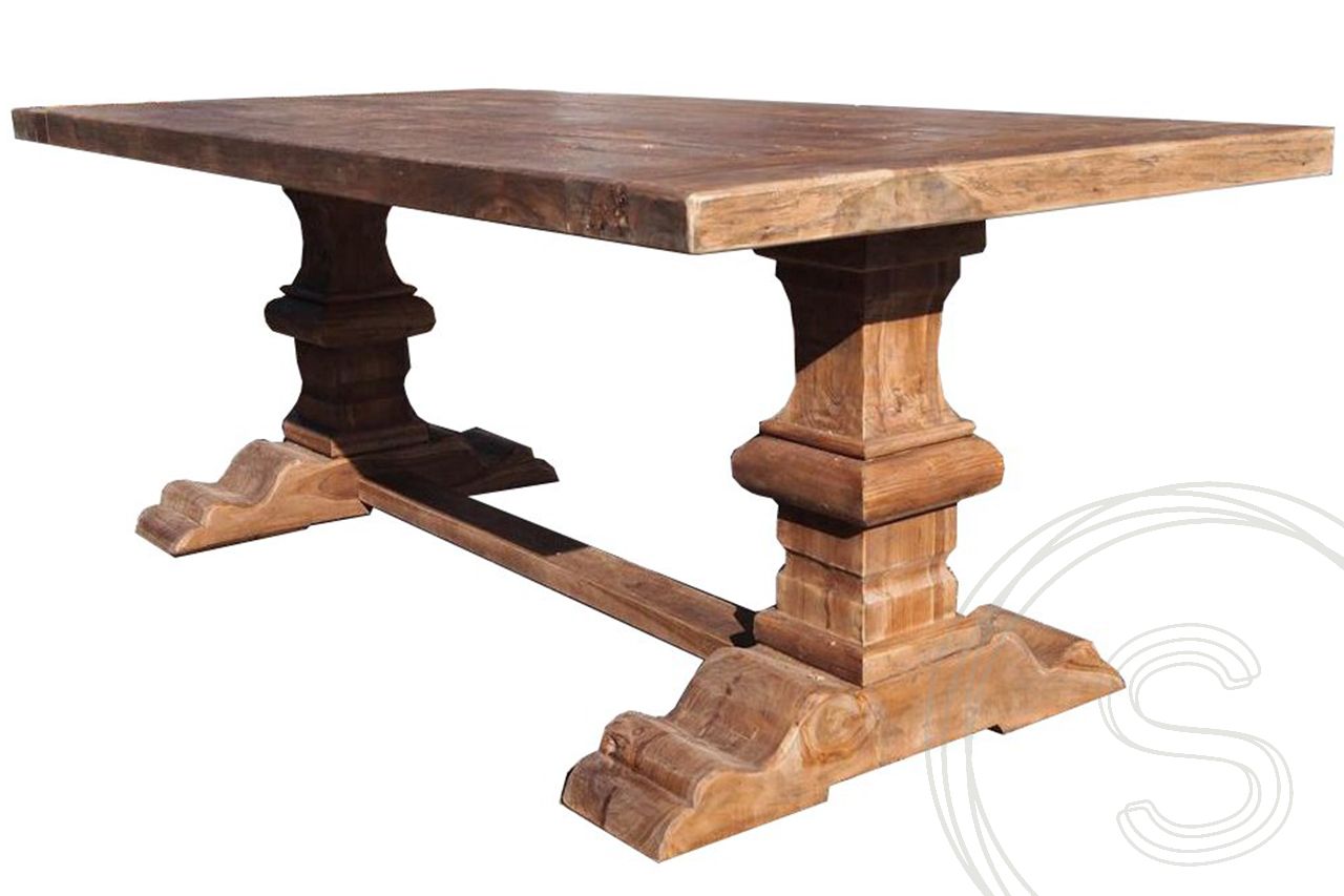 Teak kloostertafel 180x100 cm - Souren Meubels