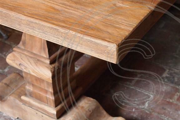 Teak kloostertafel 180x90 - Souren Meubels