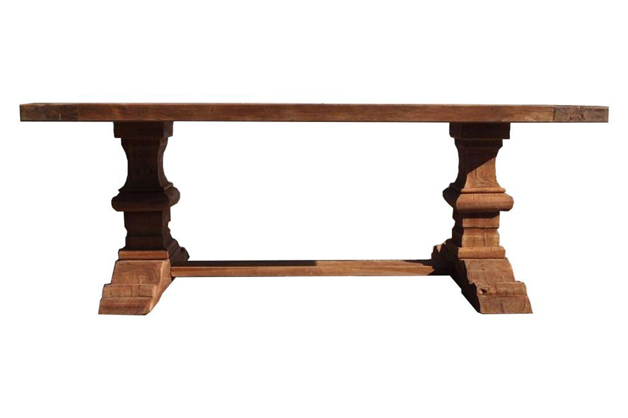 Teak kloostertafel 200x90