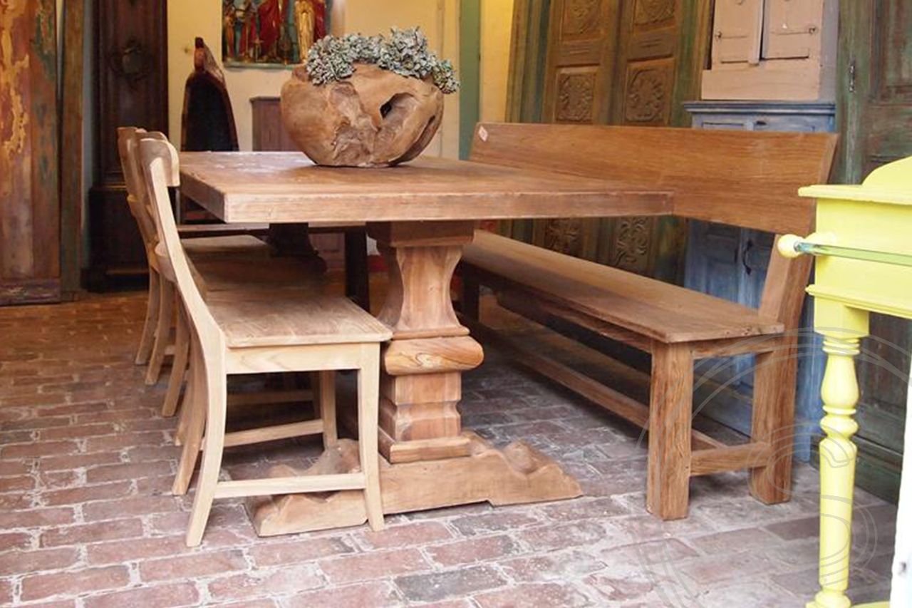 Teak Klostertisch 220x100