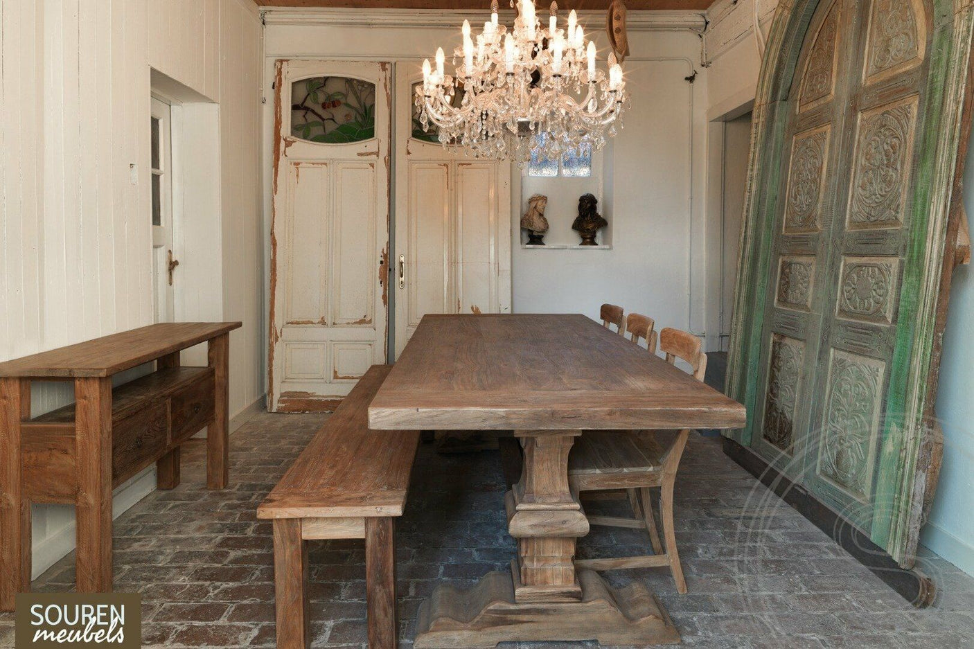 Teak Klostertisch 260x100