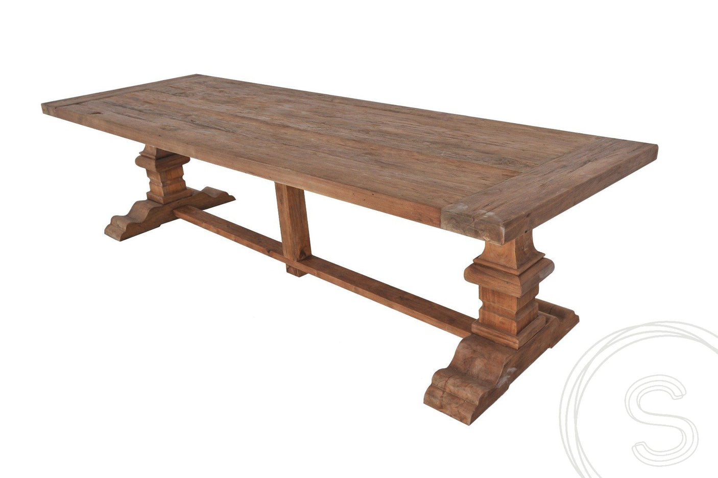 Teak Klostertisch 400x100